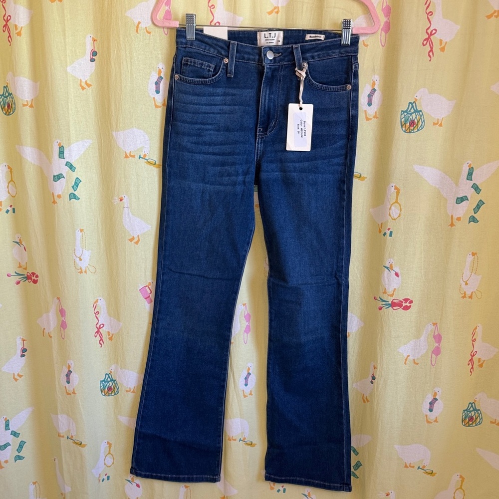 Stylish Dark Blue Flare Jeans
